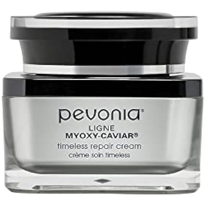 Pevonia TIMELESS REPAIR CREAM - DE-AGING SKIN CREAM FOR FACE AND NECK - MOISTURIZING REPAIR LOTION FOR DEHYDRATED SKIN - PLANT-BASED & CAVIAR FACIAL CREAM FOR WRINKLE REDUCTION - 1.7 OZ CONTAINER - Image 1